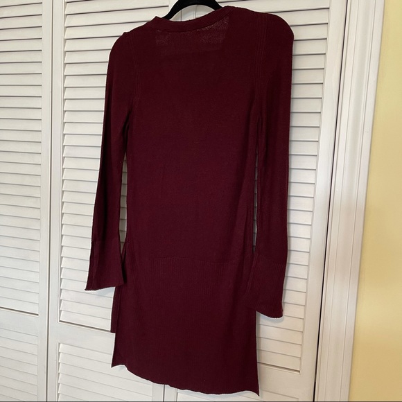 🎉HP🎉 Free People criss cross burgundy sweater - Picture 5 of 13